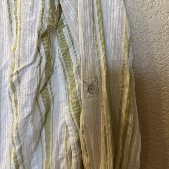 Soft Surroundings Elisha Gauze Tunic Blouse Beaded Collar Medium - Picture 6 of 7